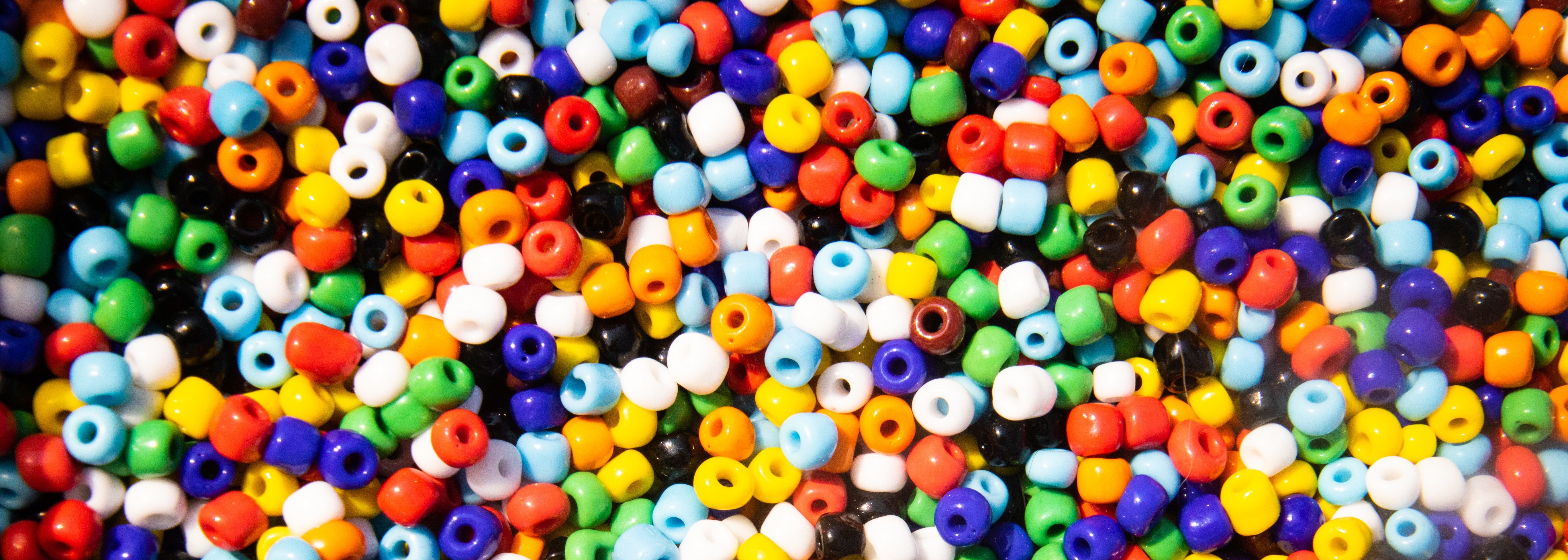 Many colored beads